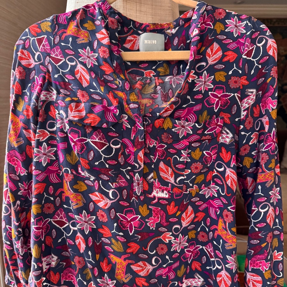 Maeve by Anthropologie long sleeve v-neck